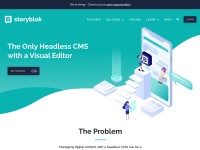 Desktop screenshot for storyblok.com