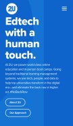 How 2u.com looks like on a mobile device such as an iPhone.
