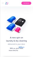 How 2ulaundry.com looks like on a mobile device such as an iPhone.