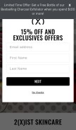 How 2xist.com looks like on a mobile device such as an iPhone.