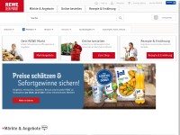 Desktop screenshot for rewe.de