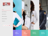 Desktop screenshot for bestprouniforms.com