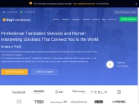 Desktop screenshot for daytranslations.com