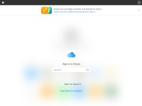 Desktop screenshot for icloud.com
