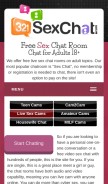 How 321sexchat.com looks like on a mobile device such as an iPhone.