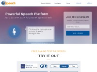 Desktop screenshot for ispeech.org