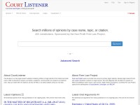 Desktop screenshot for courtlistener.com