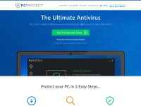 Desktop screenshot for pcprotect.com