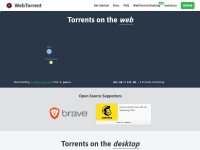 Desktop screenshot for webtorrent.io