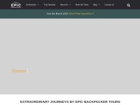 Desktop screenshot for epicbackpackertours.com