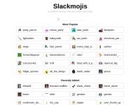 Desktop screenshot for slackmojis.com