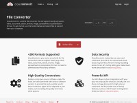 Desktop screenshot for cloudconvert.com