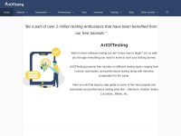 Desktop screenshot for artoftesting.com