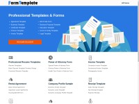 Desktop screenshot for formtemplate.org