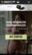How 35photo.pro looks like on a mobile device such as an iPhone.