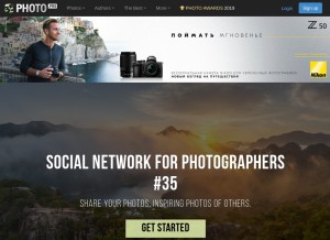 How 35photo.pro looks like on a tablet such as an iPad.