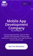 How 360technosoft.com looks like on a mobile device such as an iPhone.