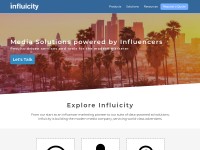 Desktop screenshot for influicity.com