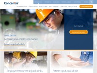Desktop screenshot for concentra.com