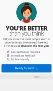How 365tests.com looks like on a mobile device such as an iPhone.