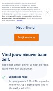How 365werk.nl looks like on a mobile device such as an iPhone.