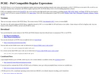 Desktop screenshot for pcre.org