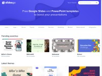 Desktop screenshot for slidesgo.com