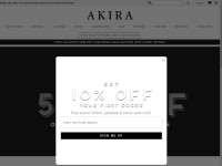 Desktop screenshot for shopakira.com