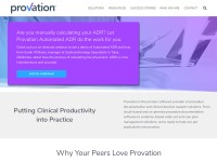 Desktop screenshot for provationmedical.com