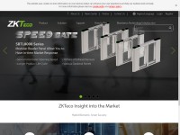Desktop screenshot for zkteco.com