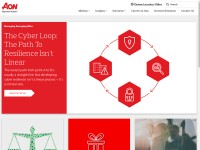 Desktop screenshot for aon.com