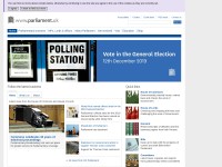 Desktop screenshot for parliament.uk
