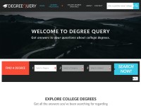 Desktop screenshot for degreequery.com