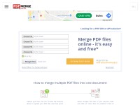 Desktop screenshot for pdfmerge.com