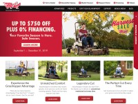 Desktop screenshot for grasshoppermower.com