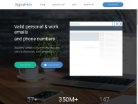 Desktop screenshot for signalhire.com