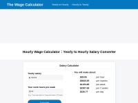 Desktop screenshot for thewagecalculator.com