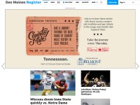 Desktop screenshot for desmoinesregister.com