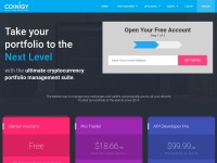 Desktop screenshot for coinigy.com