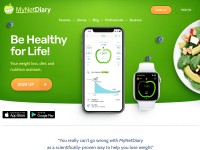 Desktop screenshot for mynetdiary.com