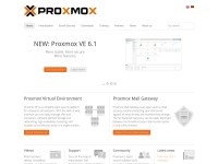 Desktop screenshot for proxmox.com