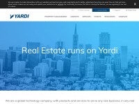 Desktop screenshot for yardi.com