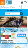 How 3as-racing.com looks like on a mobile device such as an iPhone.