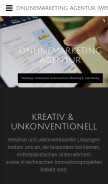 How 3b-kommunikation.de looks like on a mobile device such as an iPhone.