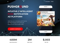 Desktop screenshot for pushground.com