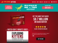 Desktop screenshot for explodingkittens.com