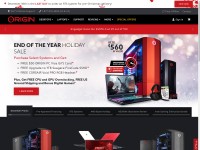 Desktop screenshot for originpc.com