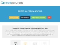 Desktop screenshot for forumgratuit.org