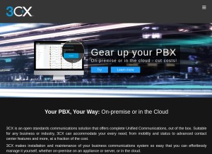 How 3cx.com looks like on a tablet such as an iPad.
