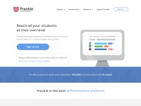 Desktop screenshot for freckle.com